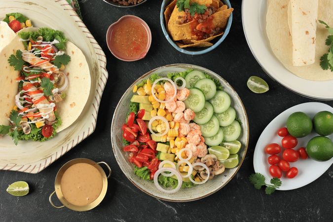 Shrimp Ceviche with Avocado, traditional Ecuadorian Food