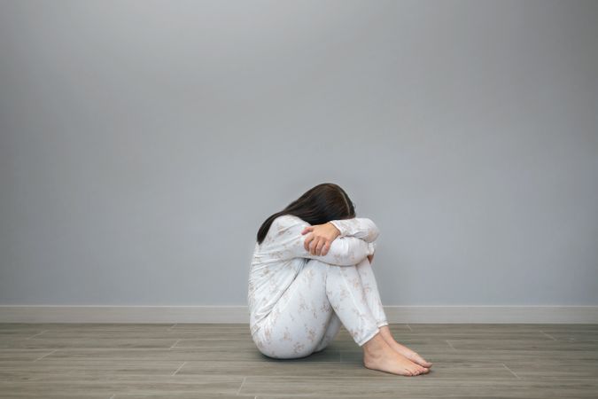 Woman crying