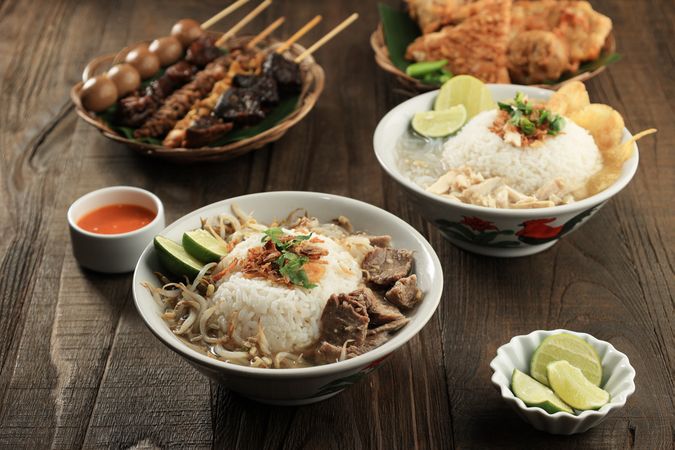 Soto Sapi  Boyolali, Indonesia Beef Clear Soup Typical Food from Boyolali, Central java Indonesia.