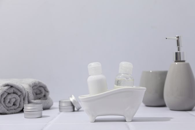 Concept of cosmetic and beauty care, space for text