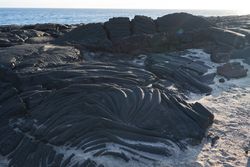 Rough shore of sea