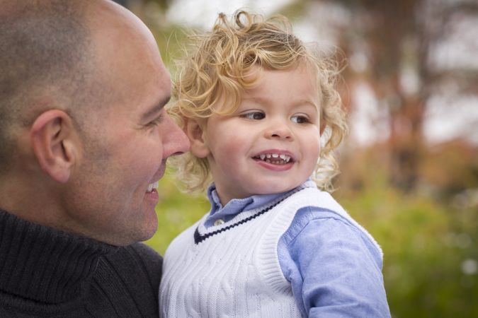 Father and Son in the Park