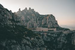 City surrounded by beautiful quaint rocks