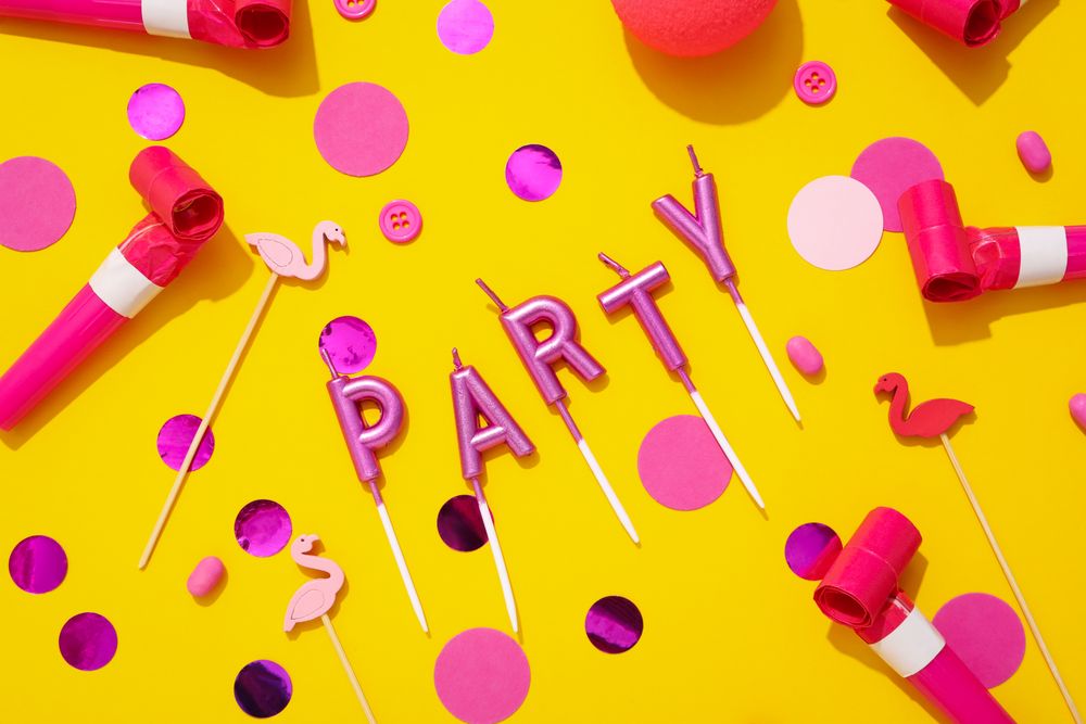 Concept of party and celebration, accessories for party