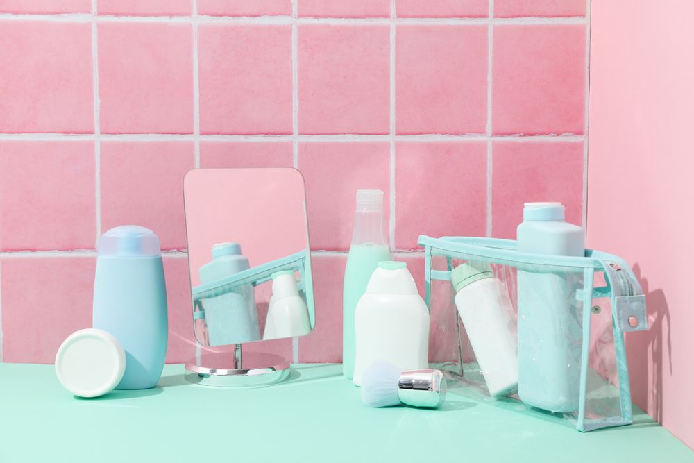 Toilet bag for different toilet and self care accessories