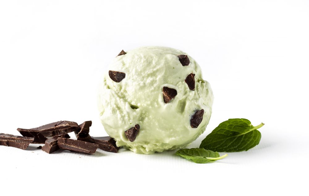 Mint chip ice cream