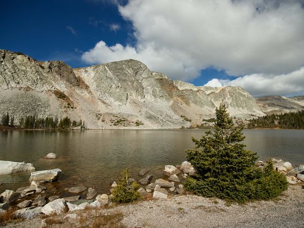 View of Lake Marie in Wyoming's Snowy Range