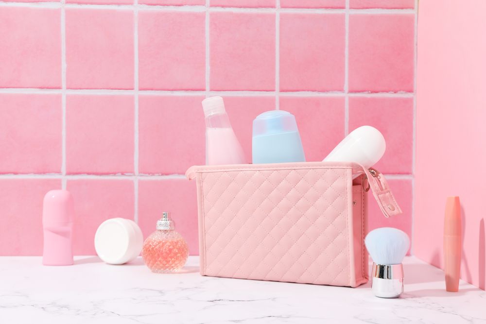 Toilet bag for different toilet and self care accessories