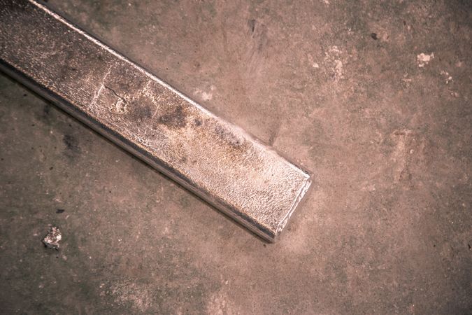 Metal ware on floor