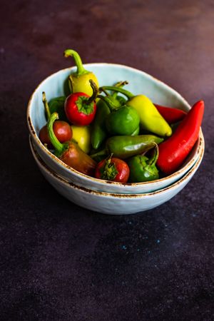 Paprika peppers in a bowl