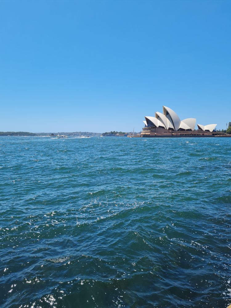 View of the Sydney Opera House from across the harbour