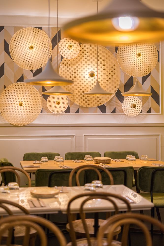 Stylish illumination lamps fixed to wall