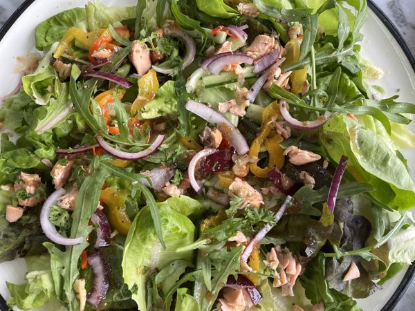 Salmon Salad Healthy Food