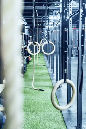 Contemporary equipment in gym
