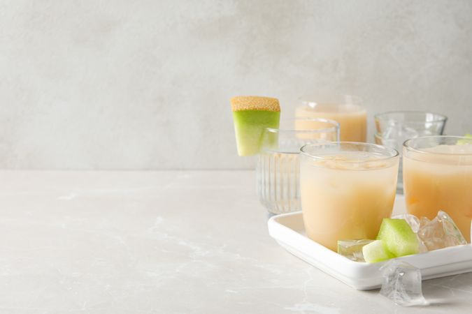 Juicy and tasty summer time fruit concept - melon