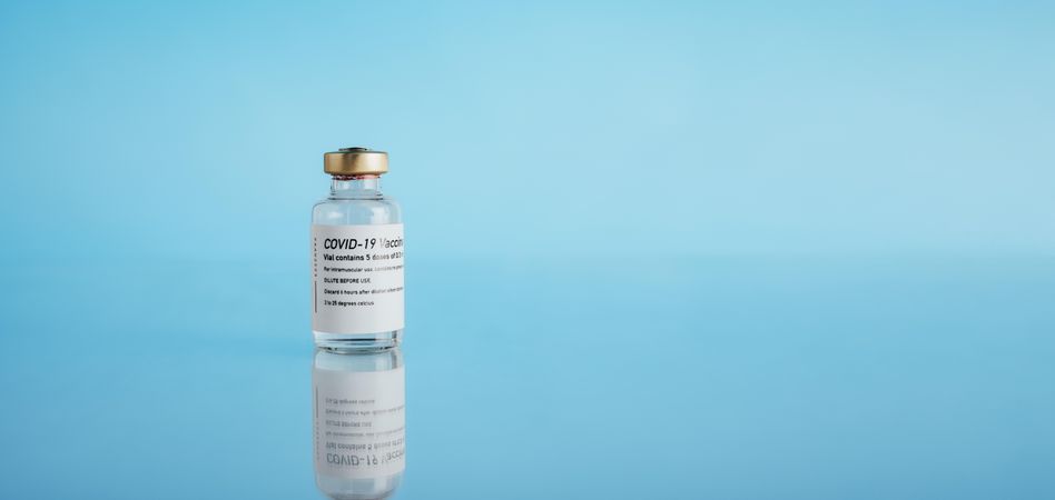Corona virus prevention vaccine vial