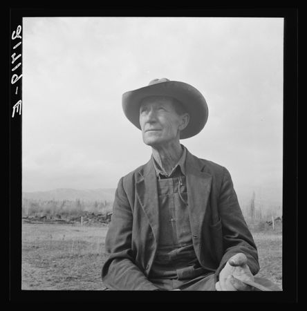 Farmer from Nebraska now developing eighty-acre stump farm, Bonner County, Idaho, 1939