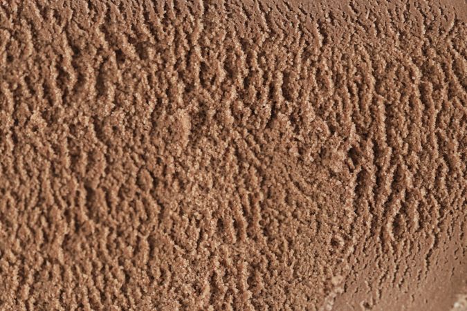 Close Up Macro texture Chocolate Ice Cream