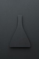Paper cut out of conical flask