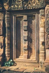 Ornamental door of old temple