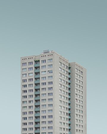 Grey blocky building