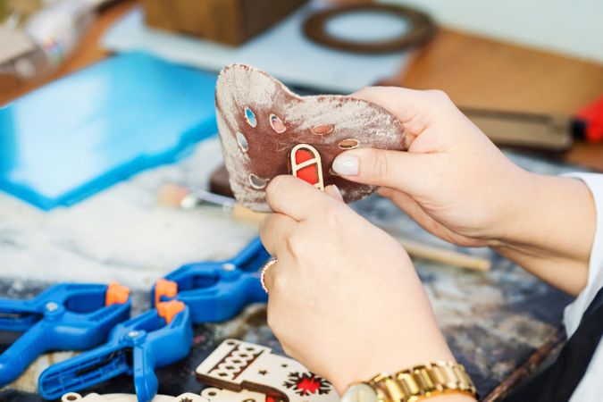 Woodworking workshop eco-friendly Christmas toys