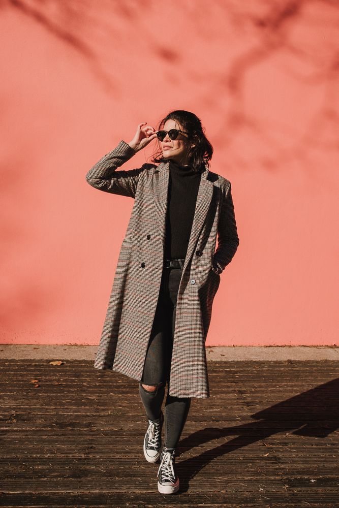 stylish lady in sunglasses