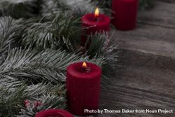 Warm of the holidays with glowing candles 419wg4
