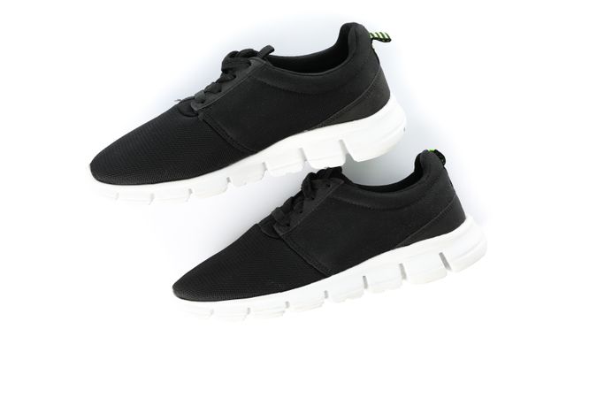 sneakers for fitness isolated on plain background