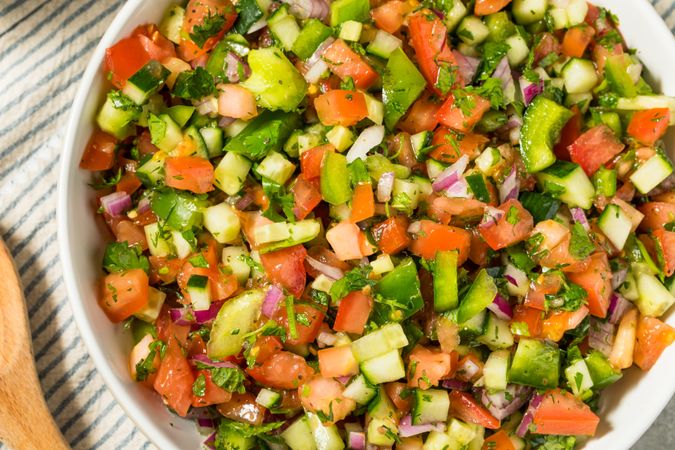 Homemade Persian Shiraz Salad