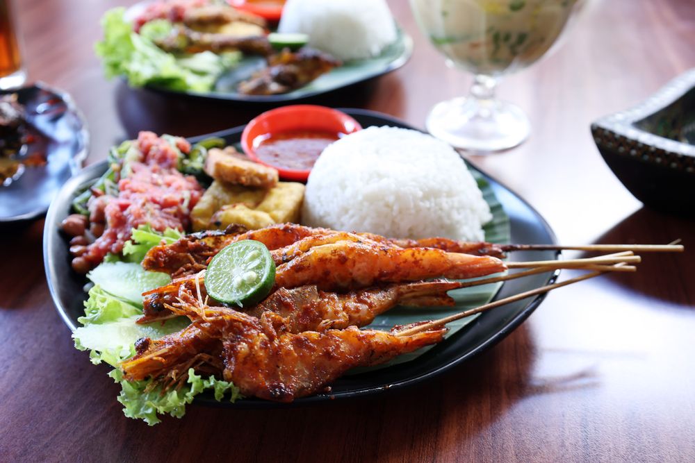 Honey Spicy Roasted Shrimp or Udang Bakar Madu