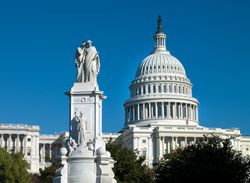 The Peace Monument, in front of the US Capital, Washington, D.C.
