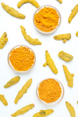 Fragrant seasoning - turmeric, one of the main ingredients in Indian curry