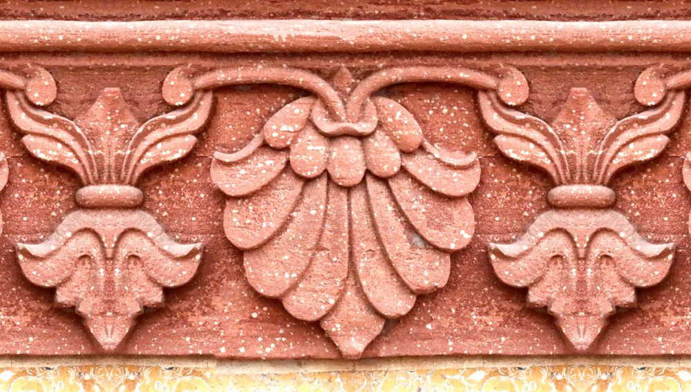 Ornate detail of mosque in Lahore, Pakistan