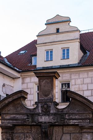 Decooration of the building in Old Prague