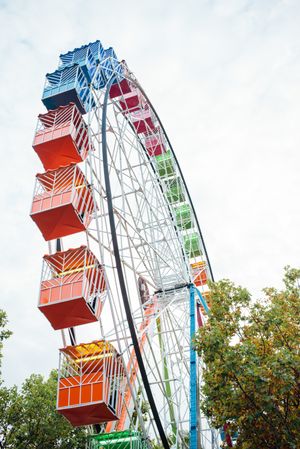 Ferris wheel in amusement park