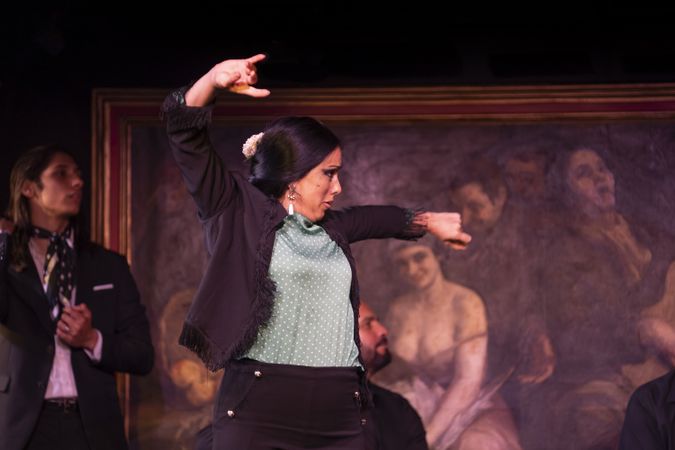 Flamenco performance on stage