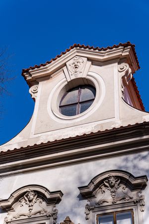 Decooration of the building in Old Prague