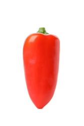 Fresh tasty pepper isolated on blank background