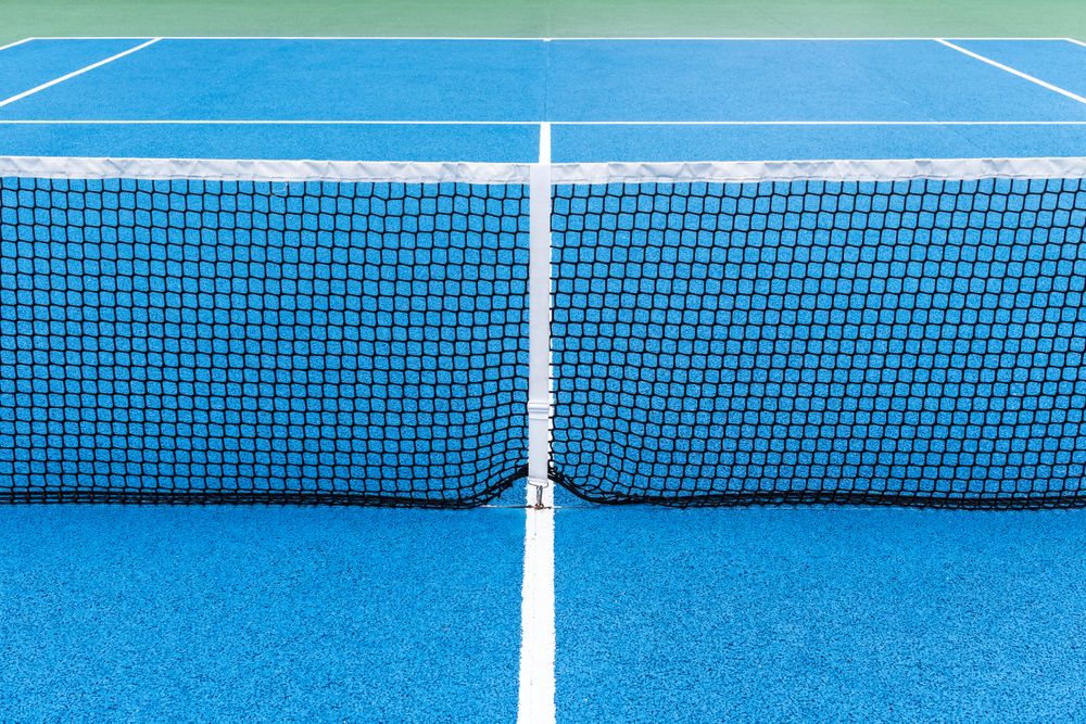 Blue Tennis court