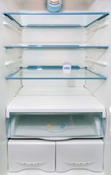 Fridge interior empty due a crisis