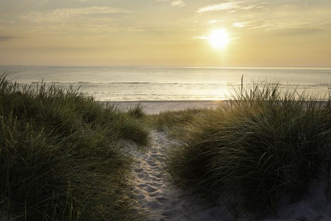 Sunset on the beach