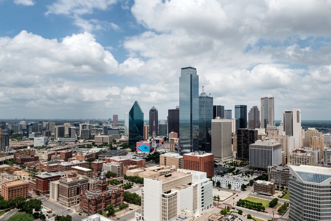 View of skyline, taken from Reunion Tower, Dallas, Texas
