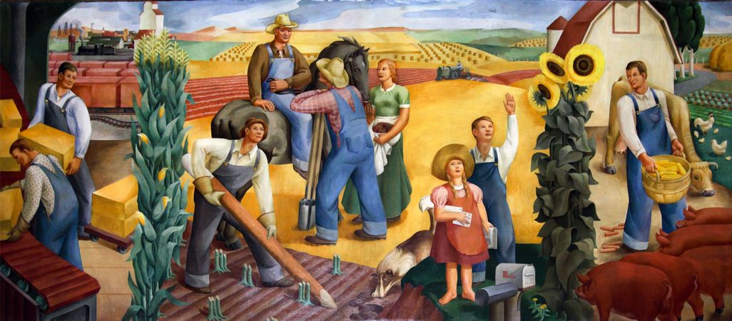 Richard Haines, "Kansas Farming,“ Wichita, Kansas