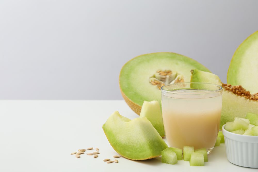 Juicy and tasty summer time fruit concept - melon