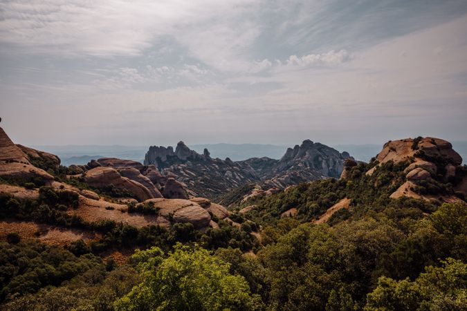 Views of the mountain of Montserrat