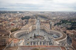 Old impressive big city with antique architecture