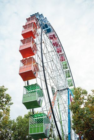 Ferris wheel in amusement park