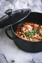 Cooked vegetables of vigil potaje stew