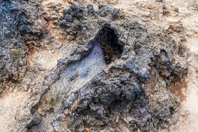Rock with a hole in it